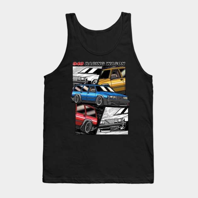 Street Racing Wagon 940 Tank Top by Guyvit